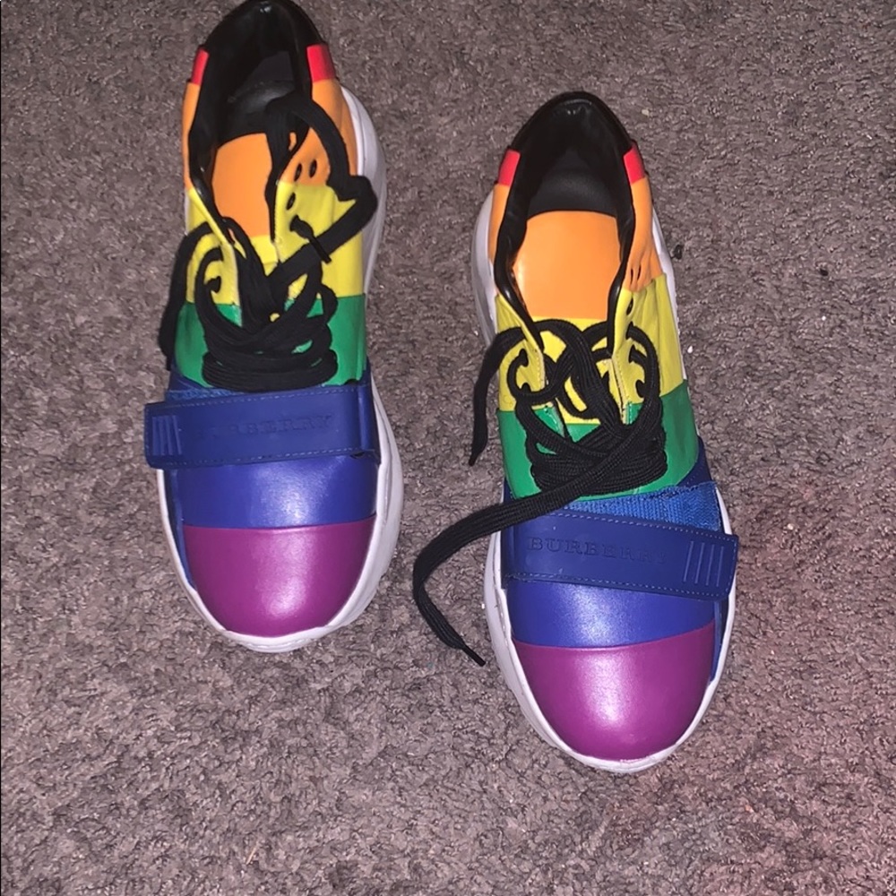 Burberry rainbow sneakers